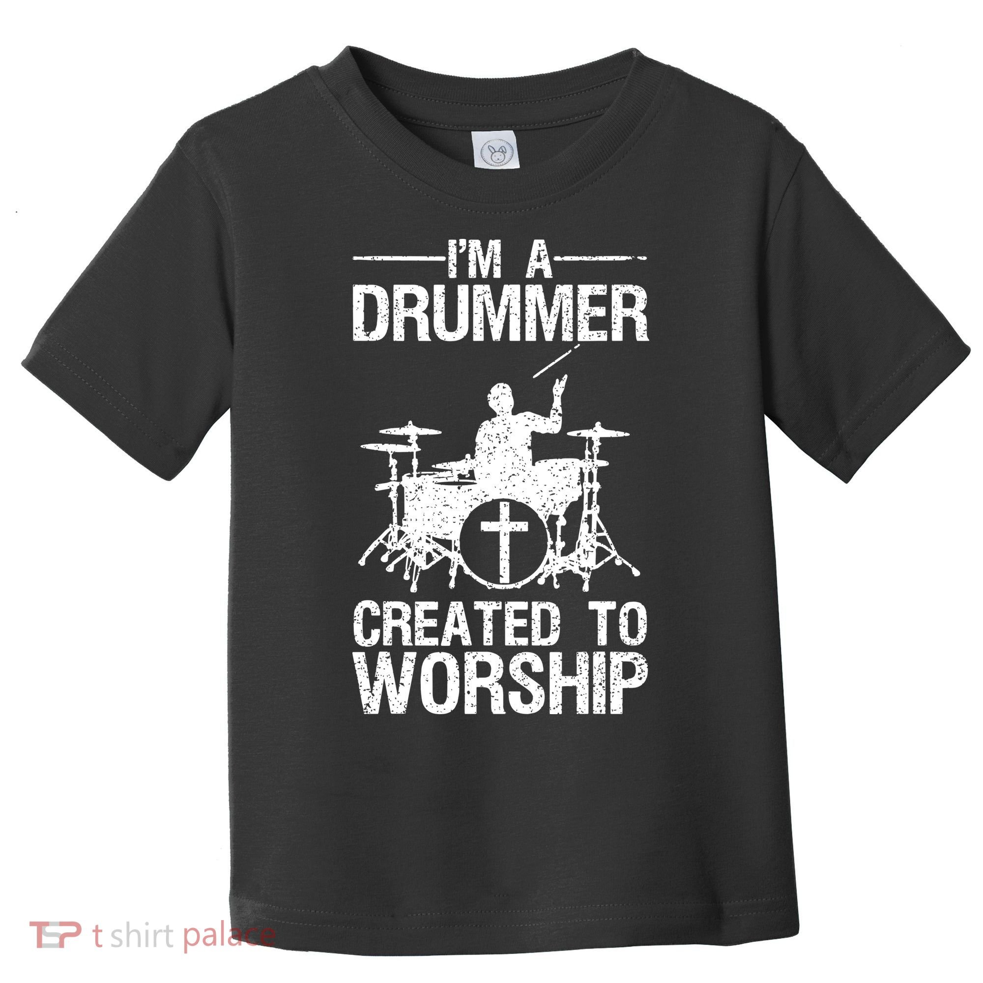 Christian Funny Drummer Player Lover Toddler T-Shirt