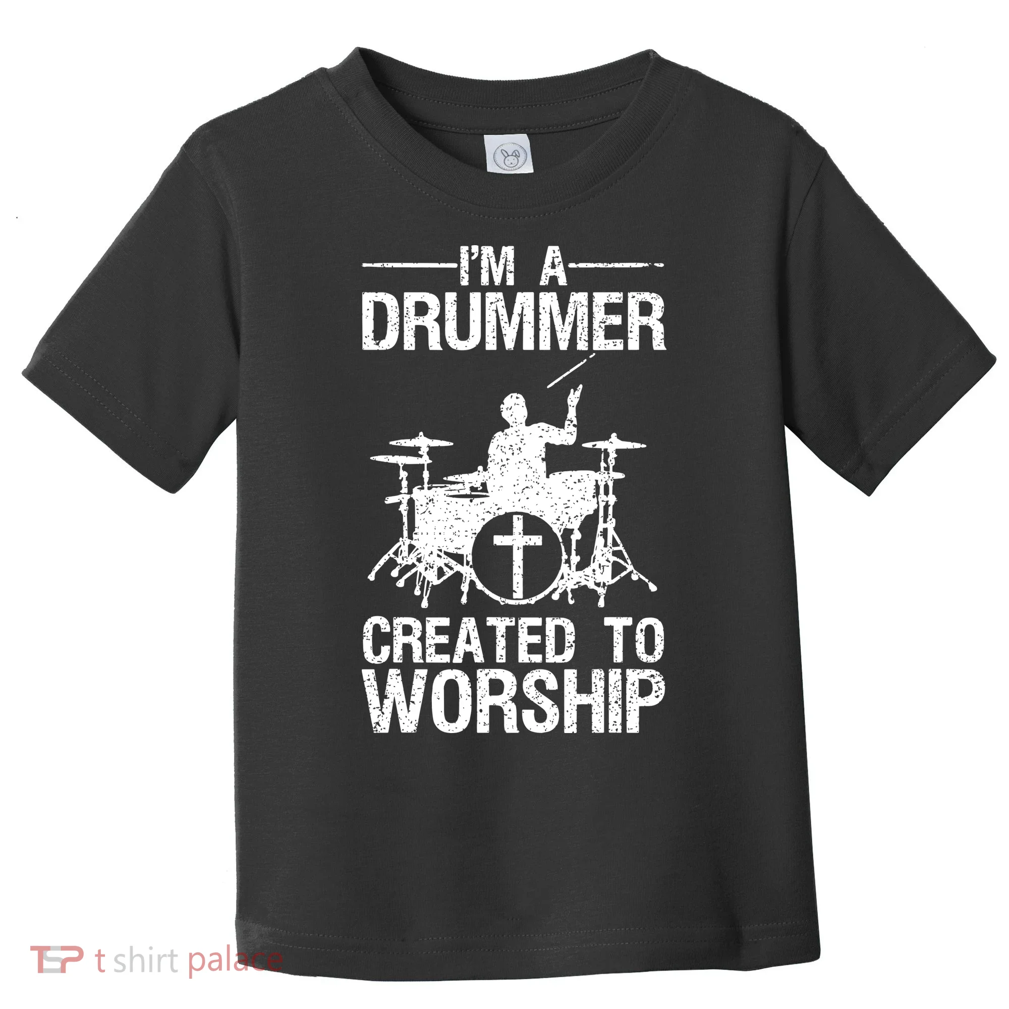 Christian Funny Drummer Player Lover Toddler T-Shirt