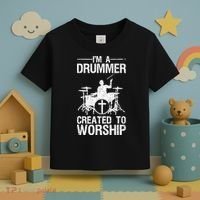 Christian Funny Drummer Player Lover Toddler T-Shirt thumb 3