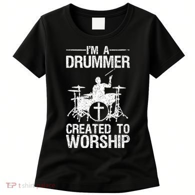 Christian Funny Drummer Player Lover Women's T-Shirt