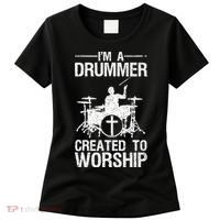 Christian Funny Drummer Player Lover Women's T-Shirt thumb 0