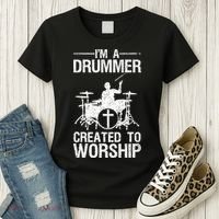 Christian Funny Drummer Player Lover Women's T-Shirt thumb 3