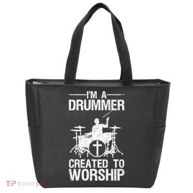 Christian Funny Drummer Player Lover Tote Bag