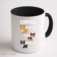 Corgi Funny Dog Lovers Gift Untoasted Toasted Burnt Coffee Mug thumb 1