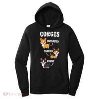 Corgi Funny Dog Lovers Gift Untoasted Toasted Burnt Women's Hoodie thumb 0