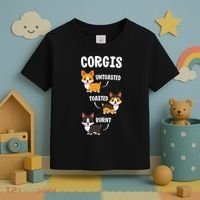 Corgi Funny Dog Lovers Gift Untoasted Toasted Burnt Toddler T-Shirt thumb 3