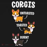 Corgi Funny Dog Lovers Gift Untoasted Toasted Burnt Tote Bag thumb 4