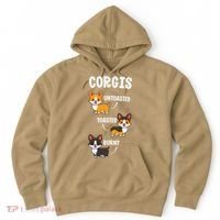 Corgi Funny Dog Lovers Gift Untoasted Toasted Burnt Hoodie thumb 0