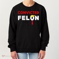 Convicted Felon Donald Trump Guilty Lock Him Up Trump Prison Women's Sweatshirt thumb 0