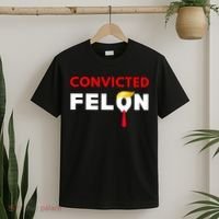 Convicted Felon Donald Trump Guilty Lock Him Up Trump Prison T-Shirt thumb 2