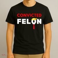 Convicted Felon Donald Trump Guilty Lock Him Up Trump Prison T-Shirt thumb 3