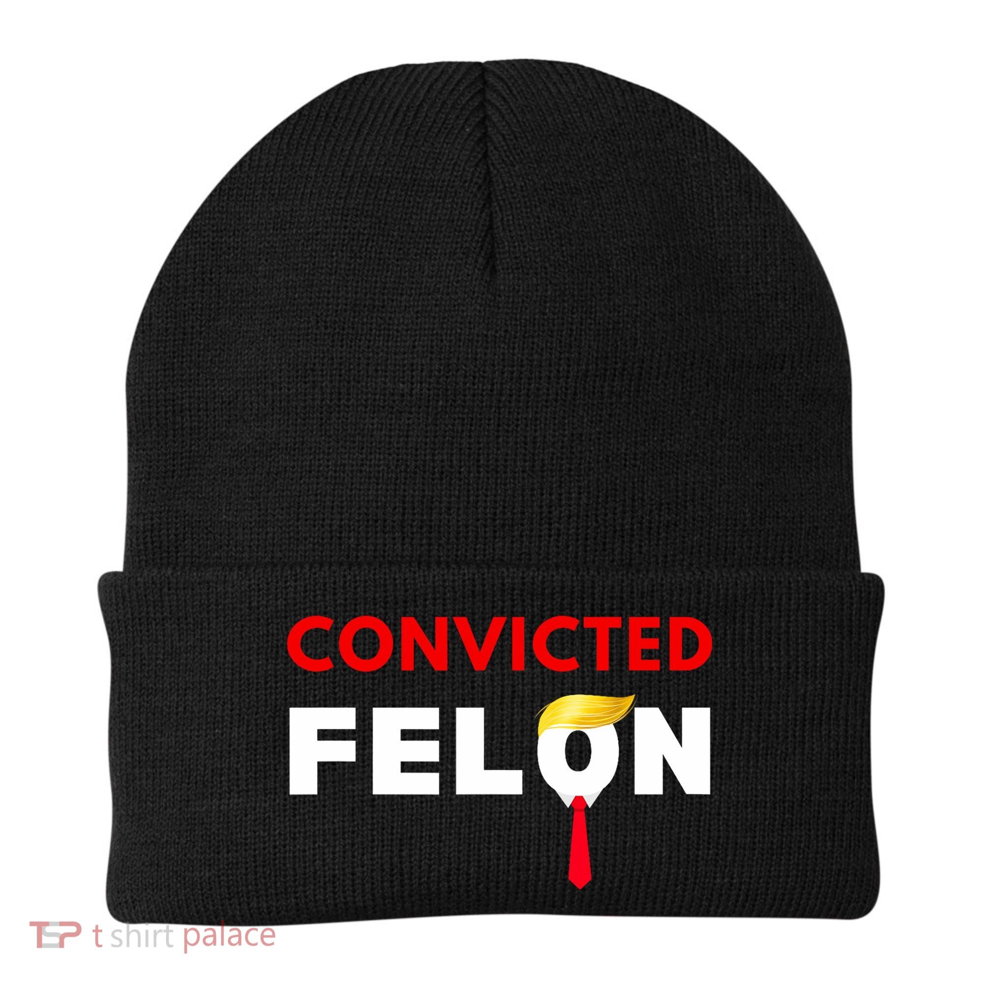 Convicted Felon Donald Trump Guilty Lock Him Up Trump Prison Beanie