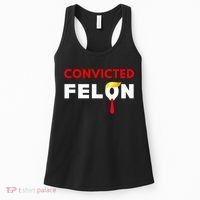 Convicted Felon Donald Trump Guilty Lock Him Up Trump Prison Women's Tank Top thumb 0