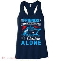 Cute Friends Don't Let Friends Cruise Alone Cruising Women's Tank Top thumb 0