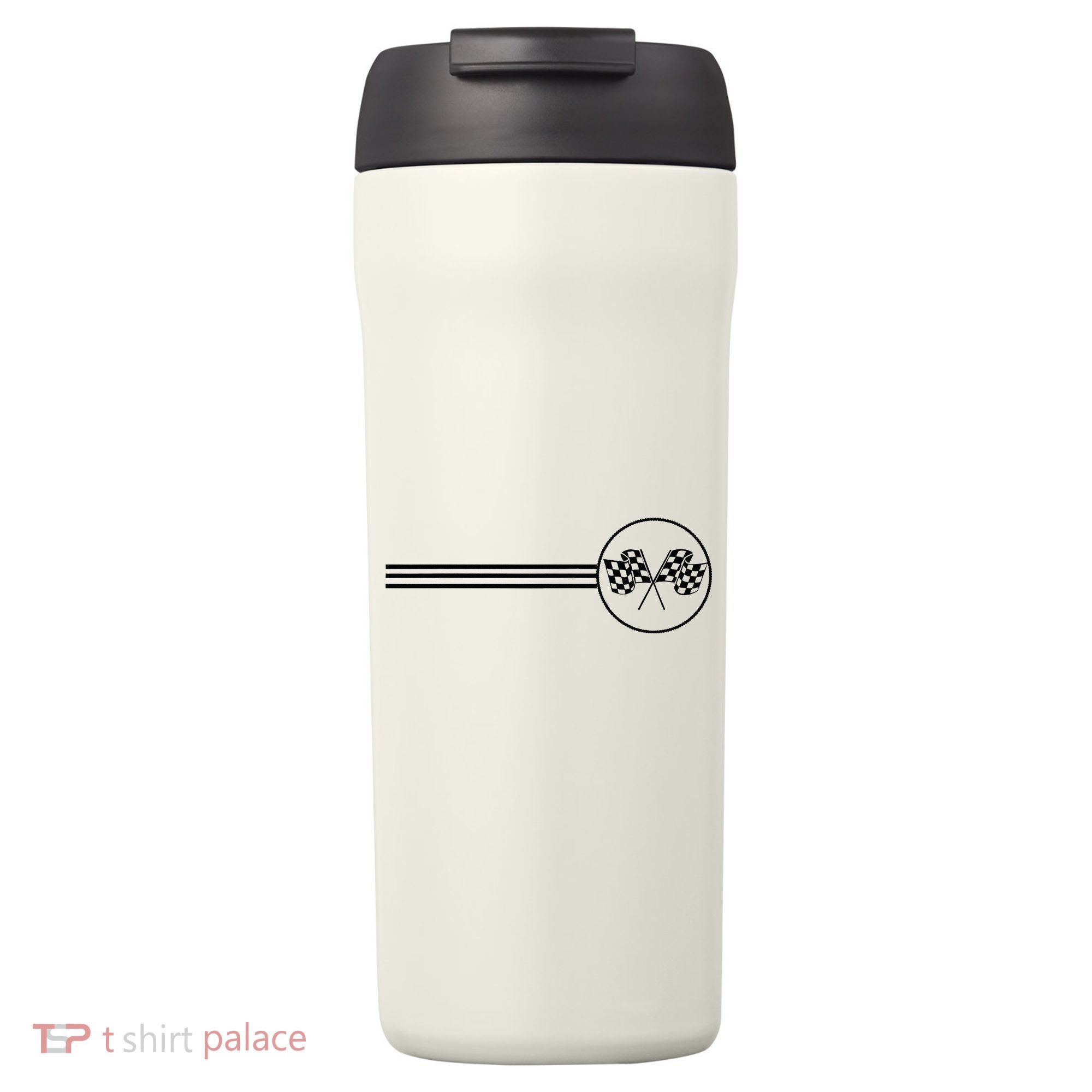Checker Flag Dirt Track Racing Checkered Flag Racing Rally 24oz Duet Stainless Steel Tumbler