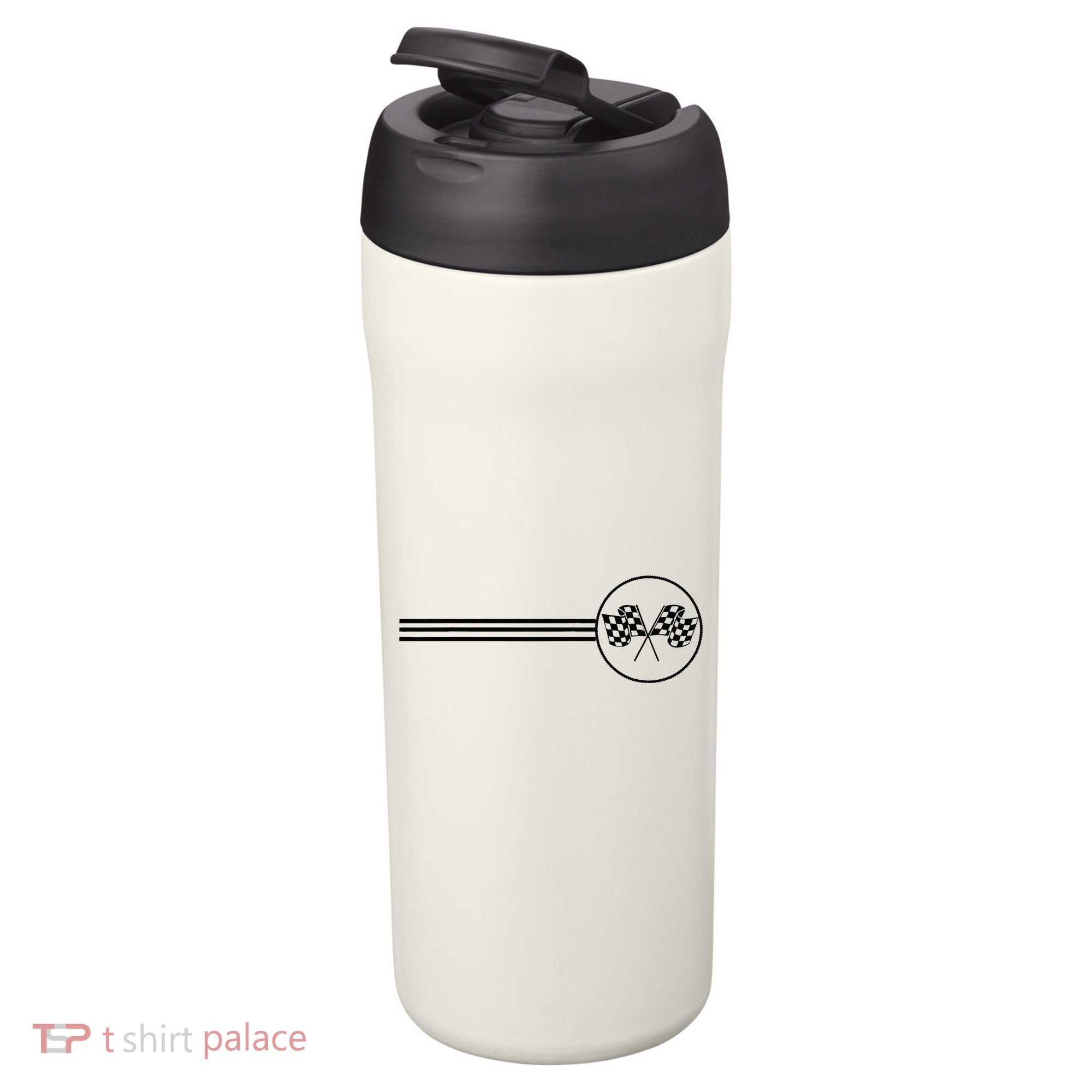 Checker Flag Dirt Track Racing Checkered Flag Racing Rally 24oz Duet Stainless Steel Tumbler