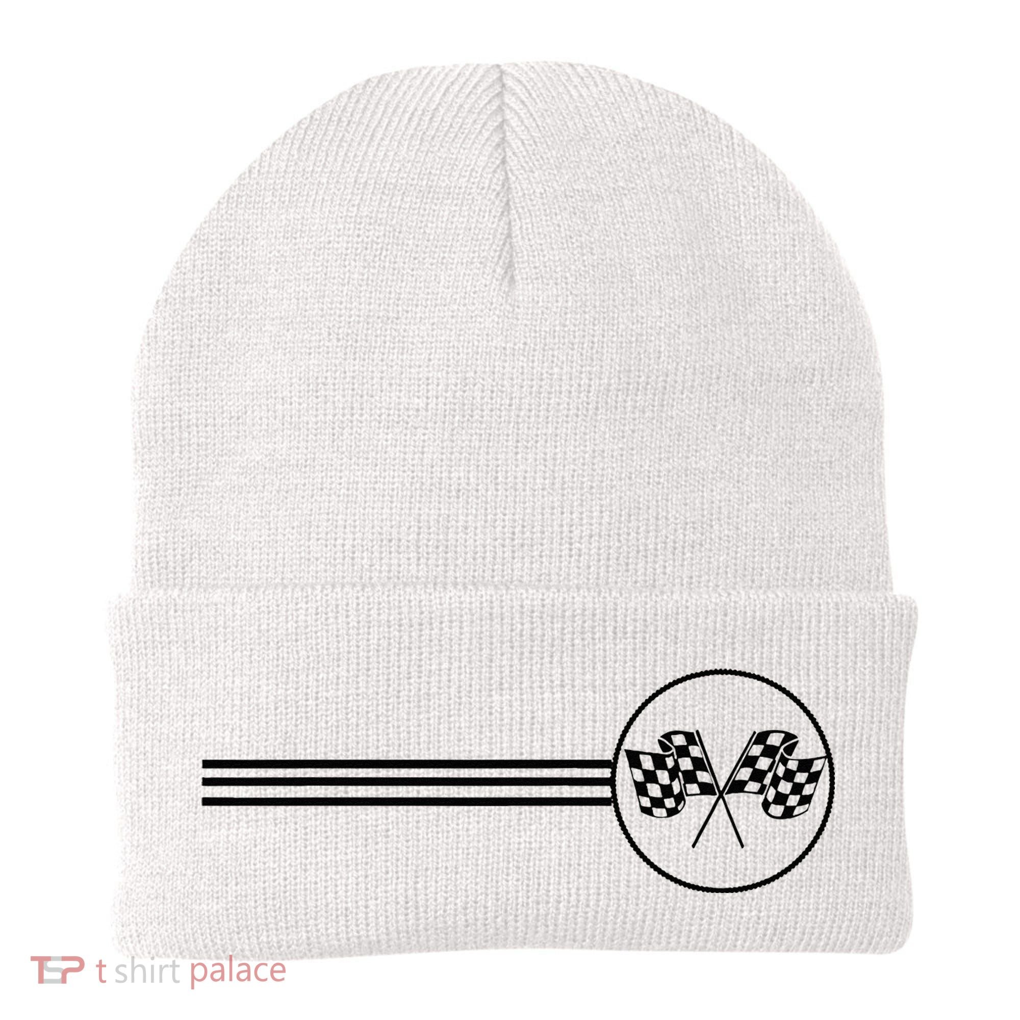 Checker Flag Dirt Track Racing Checkered Flag Racing Rally Beanie