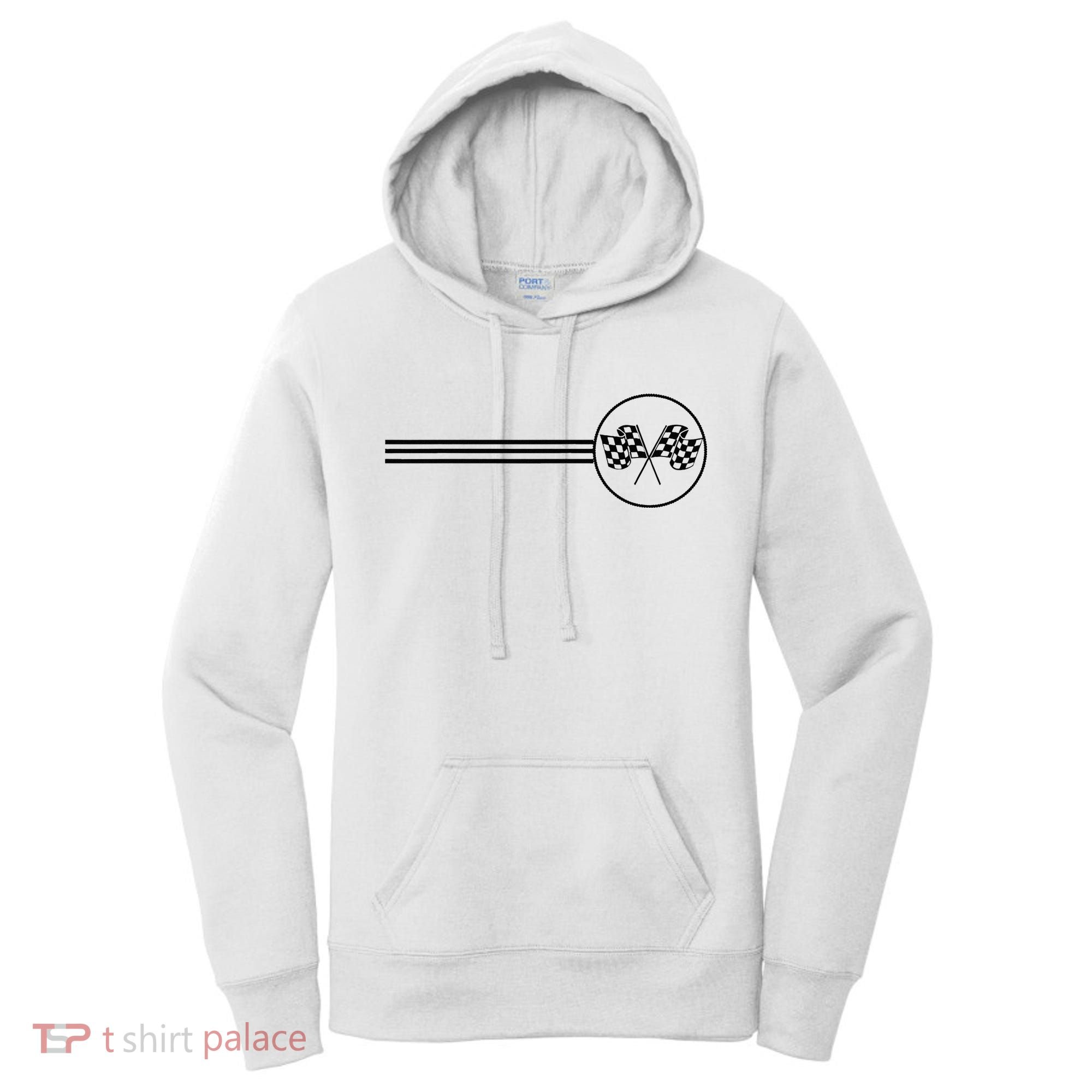 Checker Flag Dirt Track Racing Checkered Flag Racing Rally Women's Hoodie