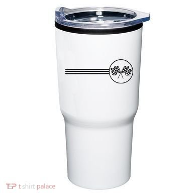 Checker Flag Dirt Track Racing Checkered Flag Racing Rally Tumbler