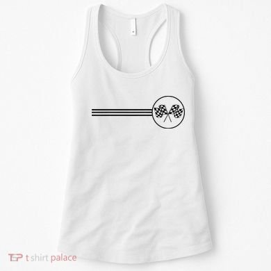 Checker Flag Dirt Track Racing Checkered Flag Racing Rally Women's Tank Top