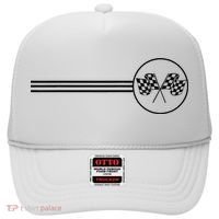 Checker Flag Dirt Track Racing Checkered Flag Racing Rally Hat thumb 0