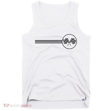 Checker Flag Dirt Track Racing Checkered Flag Racing Rally Tank Top