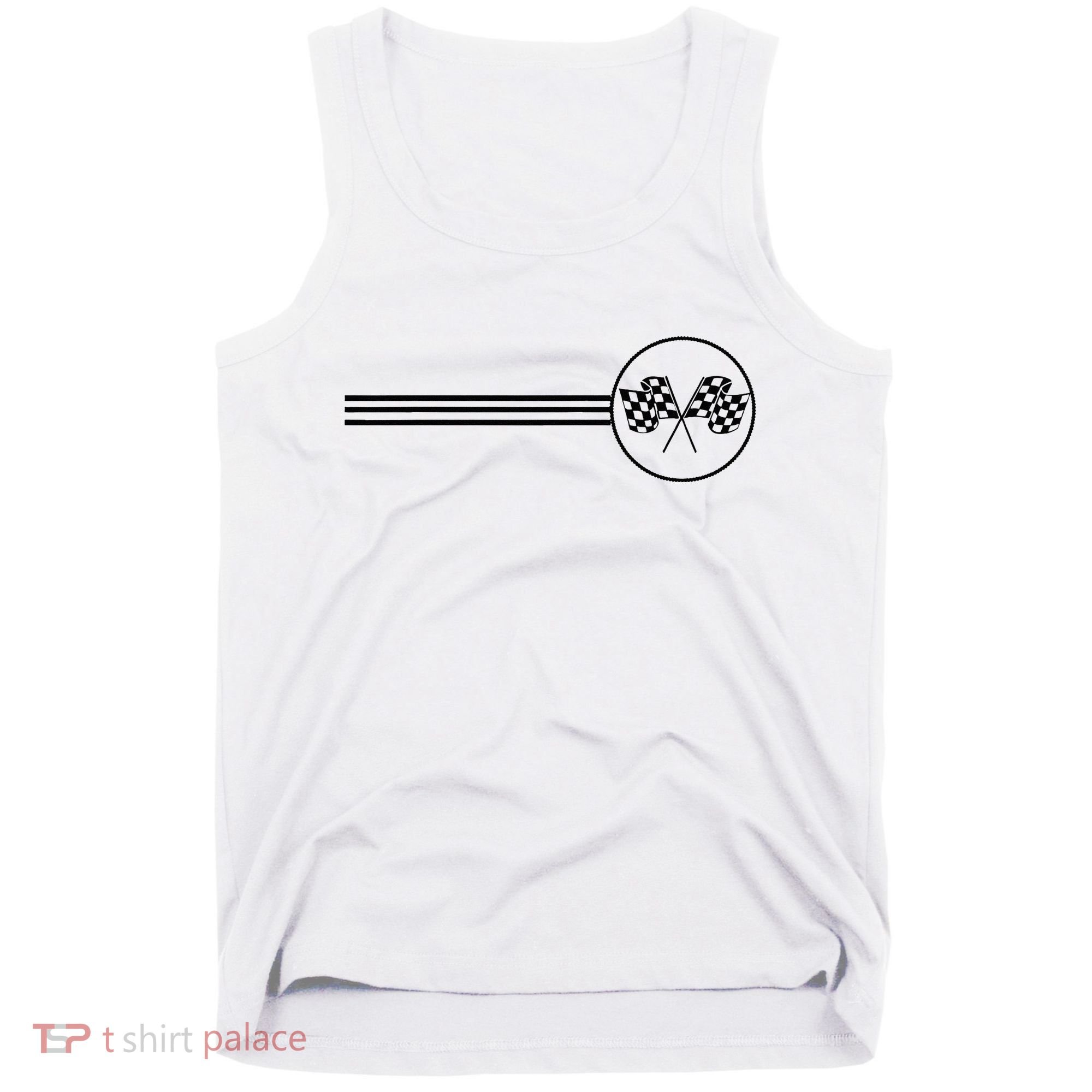 Checker Flag Dirt Track Racing Checkered Flag Racing Rally Tank Top