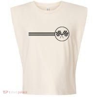 Checker Flag Dirt Track Racing Checkered Flag Racing Rally Garment-Dyed Women's Muscle Tee thumb 0