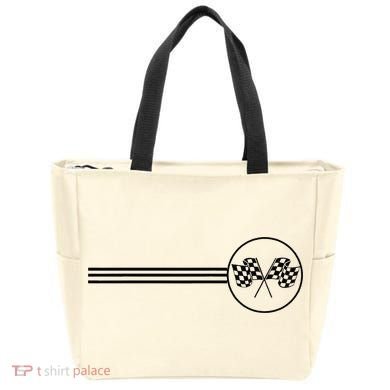 Checker Flag Dirt Track Racing Checkered Flag Racing Rally Tote Bag