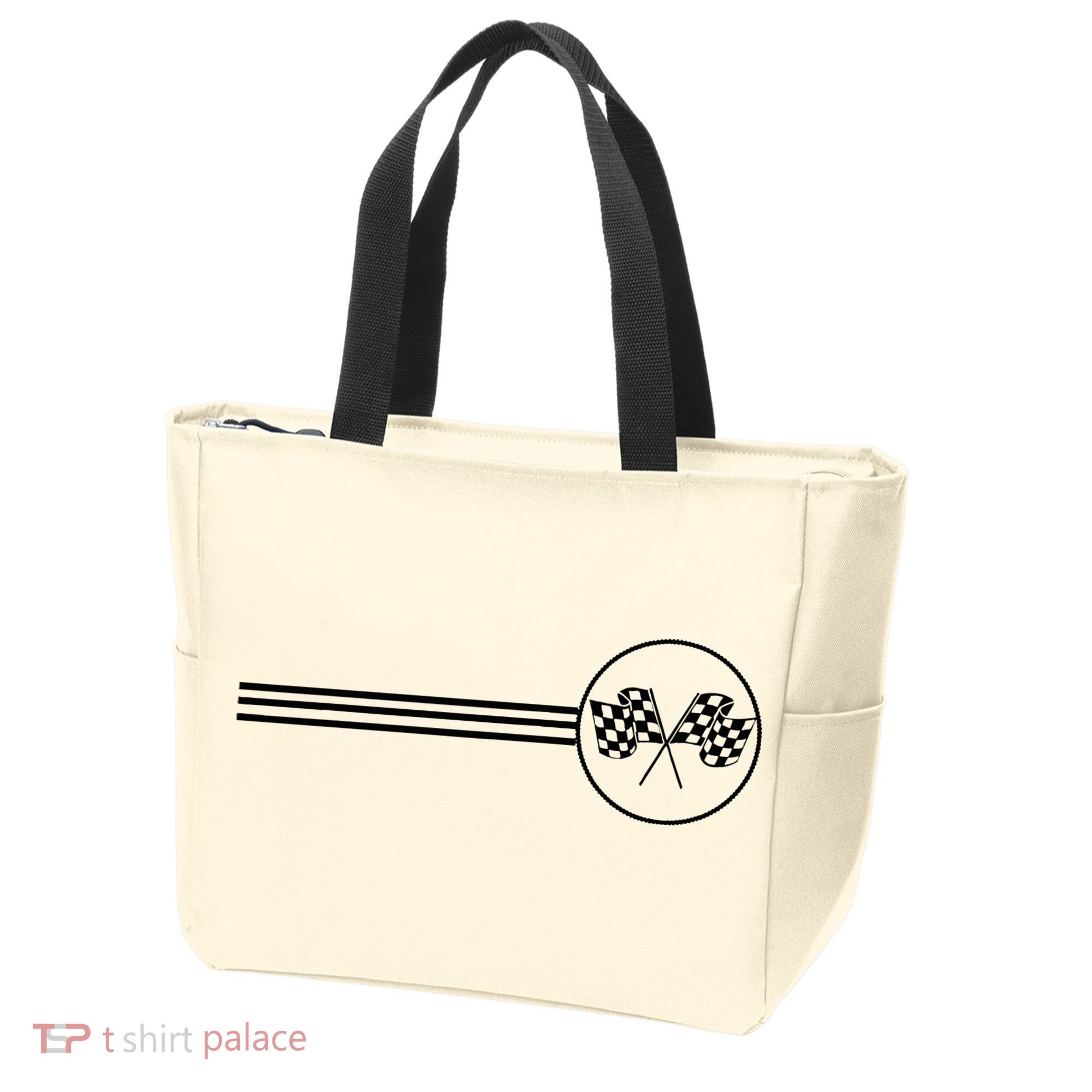 Checker Flag Dirt Track Racing Checkered Flag Racing Rally Tote Bag