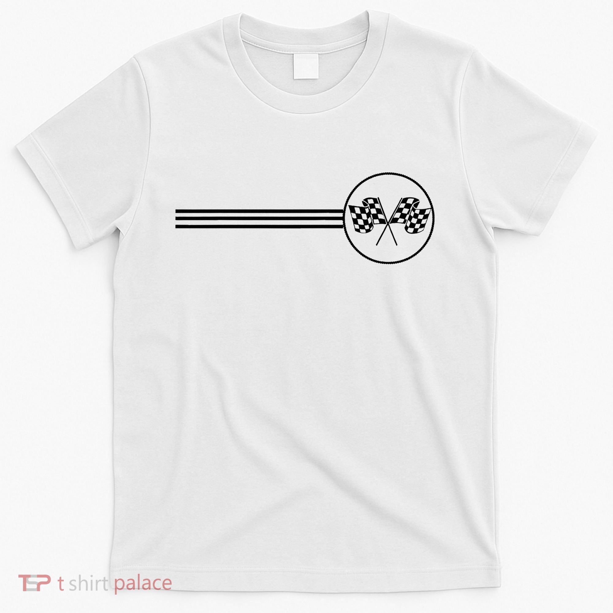 Checker Flag Dirt Track Racing Checkered Flag Racing Rally T-Shirt