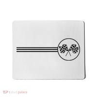 Checker Flag Dirt Track Racing Checkered Flag Racing Rally Mousepad thumb 0