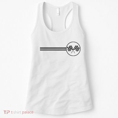Checker Flag Dirt Track Racing Checkered Flag Racing Rally Women's Tank Top