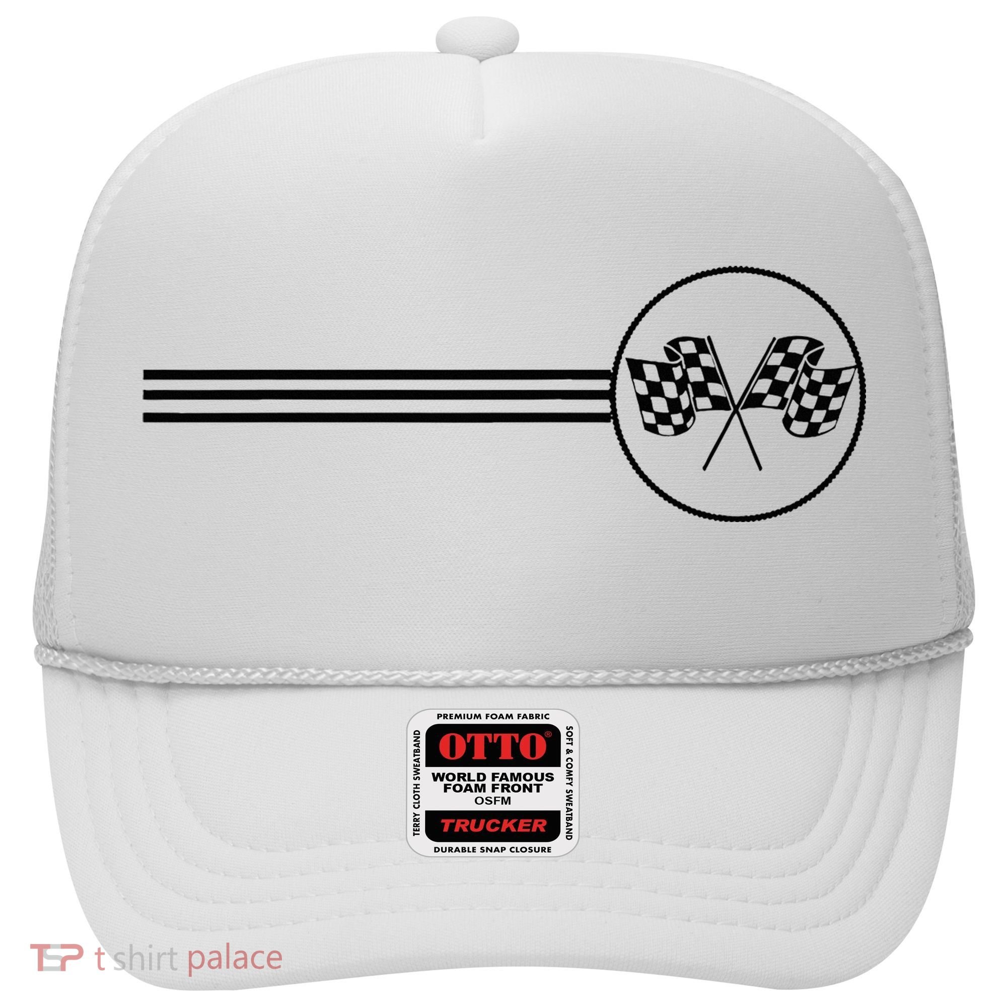 Checker Flag Dirt Track Racing Checkered Flag Racing Rally Hat