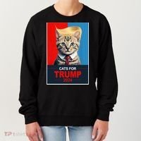 Cats For Donald Trump 2024 Election Women's Sweatshirt thumb 0