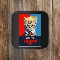 Cats For Donald Trump 2024 Election Coaster thumb 0