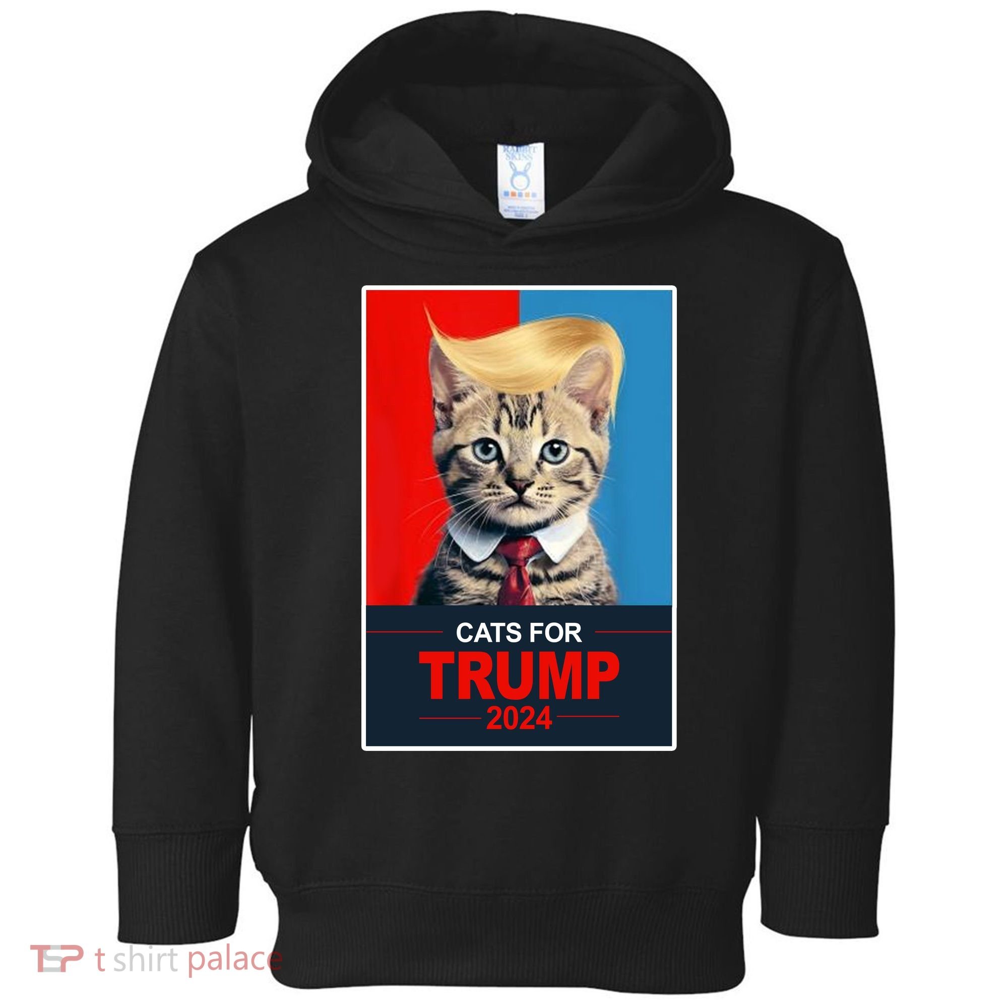 Cats For Donald Trump 2024 Election Toddler Hoodie
