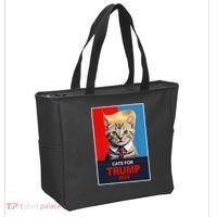Cats For Donald Trump 2024 Election Tote Bag thumb 2