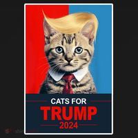Cats For Donald Trump 2024 Election Tote Bag thumb 4