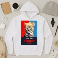 Cats For Donald Trump 2024 Election Hoodie thumb 3