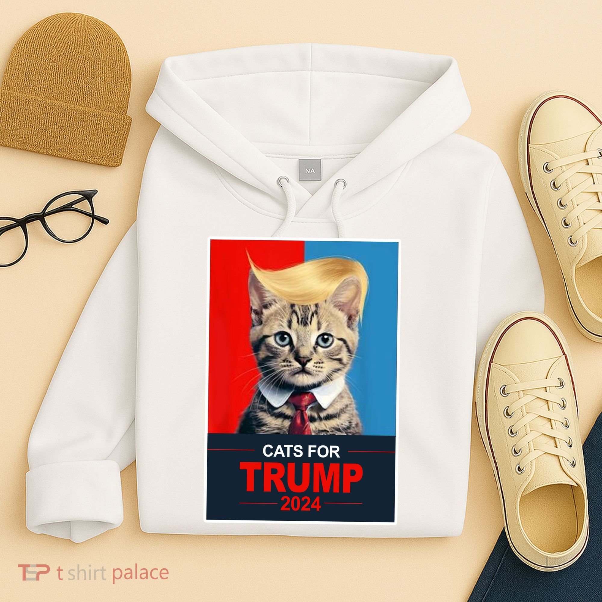 Cats For Donald Trump 2024 Election Hoodie