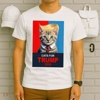 Cats For Donald Trump 2024 Election T-Shirt thumb 6