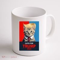 Cats For Donald Trump 2024 Election Coffee Mug thumb 1