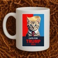 Cats For Donald Trump 2024 Election Coffee Mug thumb 2