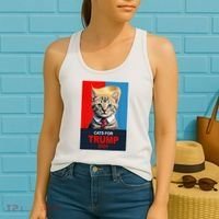 Cats For Donald Trump 2024 Election Women's Tank Top thumb 2