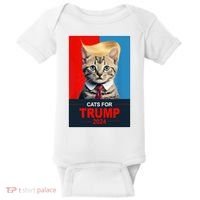 Cats For Donald Trump 2024 Election Baby Bodysuit thumb 0