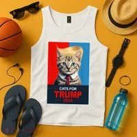 Cats For Donald Trump 2024 Election Tank Top thumb 4