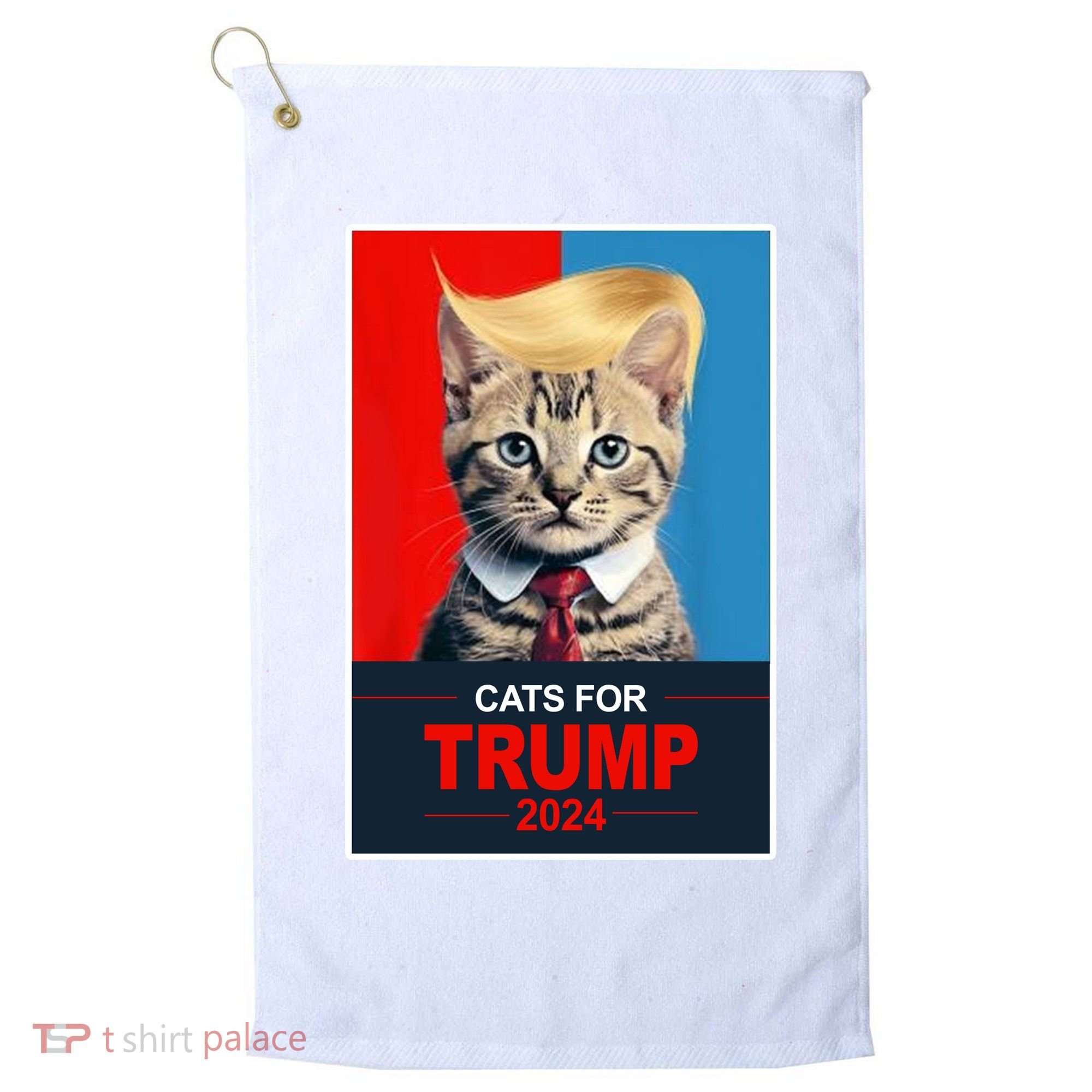 Cats For Donald Trump 2024 Election Golf Towel