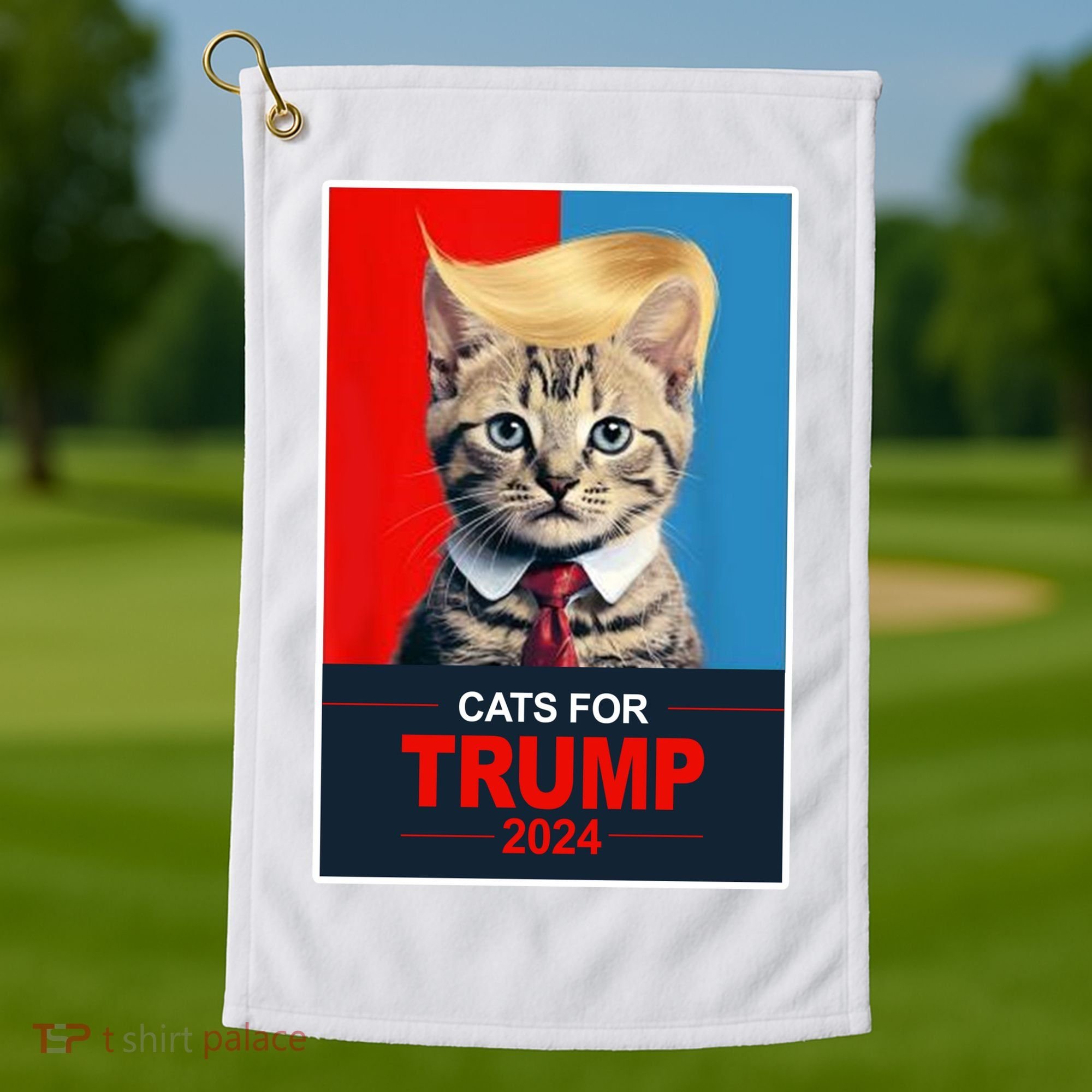 Cats For Donald Trump 2024 Election Golf Towel