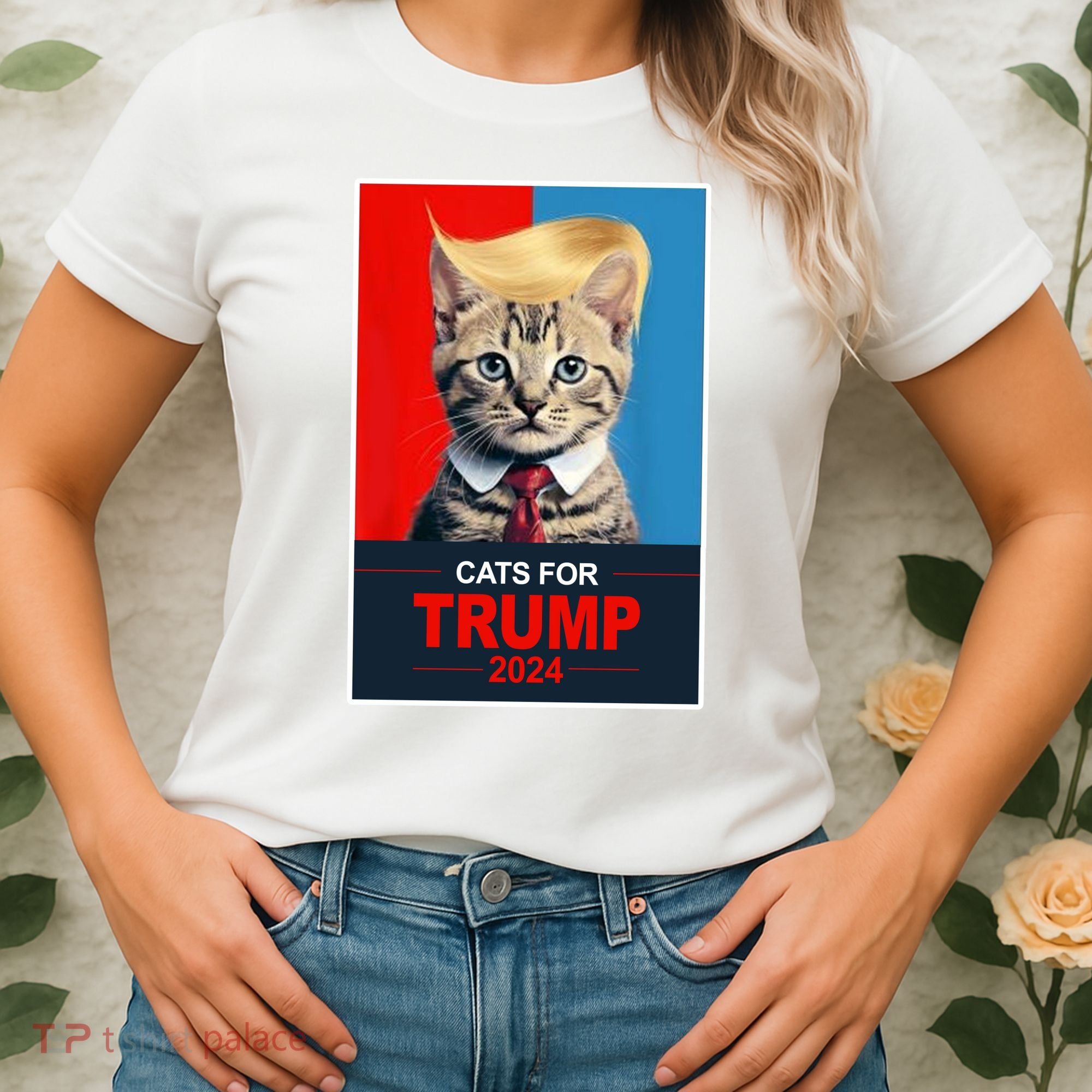 Cats For Donald Trump 2024 Election Women's T-Shirt
